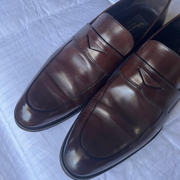 Brown Penny Loafers To Boot "Francis" size 8 1/2 - Picture 2 of 12